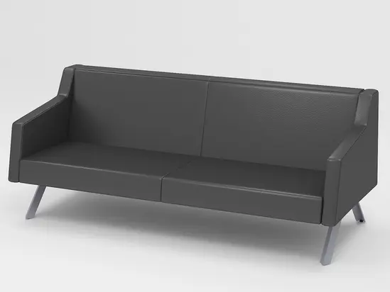 Диван триместен ПИРОТ KUKA 03 - сниман отстрани, сив цвят