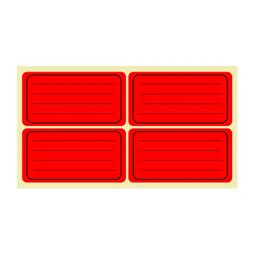 Етикети ученически Spree неон лепящи 160 броя