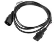 Кабел Lanberg extension power supply cable IEC 320 C13 -  C14 1.8m, black
