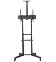 Стойка Neomounts Mobile Floor Stand incl. AV- and cam shelf (height adjustable: 128.5-145 cm)