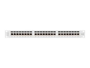 Пач панел Lanberg patch panel 24 port 1U 19' CAT.6a ftp with cable organizer shielded grey