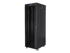 Комуникационен шкаф Lanberg rack cabinet 19' free-standing 37U800x1000 (flat pack) with glass door lcd black v2