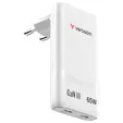 Зарядно устройство Verbatim Fold 'n' Go GaN Charger 65W EU plug White
