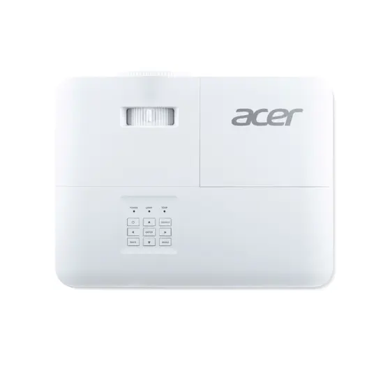 Мултимедиен проектор Acer Projector P1558i, DLP, Full HD (1920x1080), 5200 ANSI Lumens, 14,000:1 Dynamic Black, 1.3X Zoom, Wireless dongle included, 2x HDMI (1.4b), DC Out (5V1.5A, USB-A), RS232, Speaker 10W, Bluelight Shield, 2.8 kg, Bag, 3Y, White