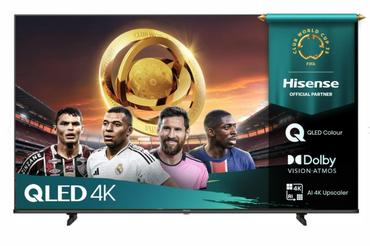 Телевизор Hisense 50' E7Q, 4K Ultra HD 3840x2160, QLED, Quantum Dot, HDR 10+, HLG, Dolby Vision, DTS Virtual X, Smart TV, WiFi, Light Sensor, BT, Anyview Cast, 3xHDMI, 2xUSB, LAN, CI+, DVB-T2/C/S2, Black