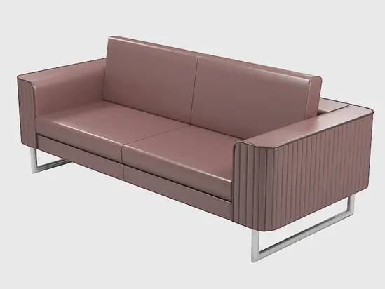 Диван триместен ТЪРНОВО ARMD 03 - сниман отстрани, кафяв на цвят