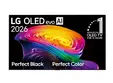 Телевизор LG OLED65C61LA, 65" OLED evo, 4K (3840 x 2160), DVB-C/T2/S2, Alpha 11 AI 4K Gen3, 120Hz Native (VRR 165Hz), ThinQ AI, HDR10, NVIDIA G-SYNC, AMD FreeSync, Dolby Vision, Dolby Atmos, AI Agent, Wi-Fi 6E, Bluetooth, eARC (HDMI 2), USB, Airplay 2, CI