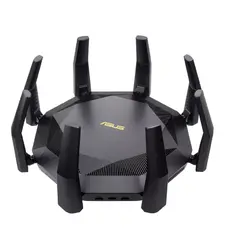 Рутер Asus Wireless Router, RT-AX89X, AX6000, 8x8 Dual-Band, Quad-Core 2.2GHz CPU, 256MB1GB FlashRAM, 10G port, SFP+ port, AiProtection Pro, Adaptive QoS, VPN serverclient, IPTV, OFDMA, MU-MIMO, Beamforming, Link Aggregation, Port forwarding, AiMesh, B