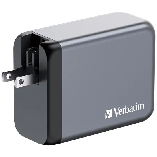 Зарядно устройство Verbatim GNC-200 GaN Charger 4 Port 200W USB AC (EUUKUS)