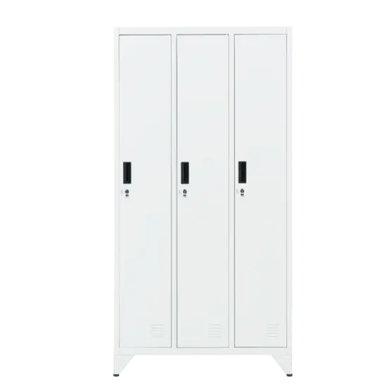 Метален гардероб BTL К с 3 отделения 166х83х45 смМетален гардероб BTL К с 3 отделения 166х83х45 см- затворен, сниман отпред