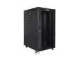 Комуникационен шкаф Lanberg rack cabinet 19' free-standing 22U800x1000 (flat pack) with mesh door lcd black v2