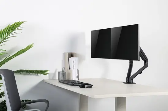 Стойка Neomounts Flat Screen Desk Mount (stand/grommet) for 2 screens