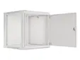 Комуникационен шкаф Lanberg rack cabinet 19' wall-mount 12U600x600 for self-assembly with metal door grey (flat pack)