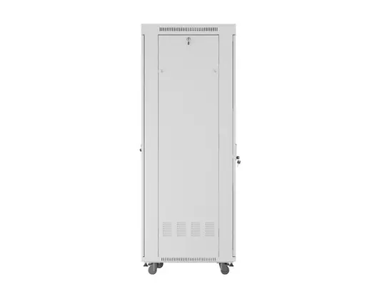 Комуникационен шкаф Lanberg rack cabinet 19' free-standing 42U600x800 (flat pack) with glass door lcd grey v2