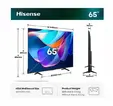 Телевизор Hisense 65" A6S, 4K Ultra HD 3840x2160, DLED, DFA, Precision Colour, HDR 10+, HLG, Dolby Vision, DTS Virtual X, Smart TV, WiFi, BT, Light Sensor, Gaming Mode, 1xHDMI2 eArc, 3xHDMI, 2xUSB, LAN, CI+, DVB-T2/C/S2, Black