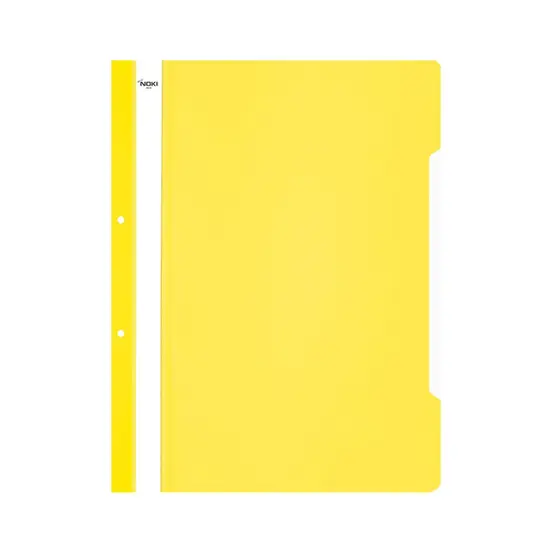 Папка PVC с перфорация жълта