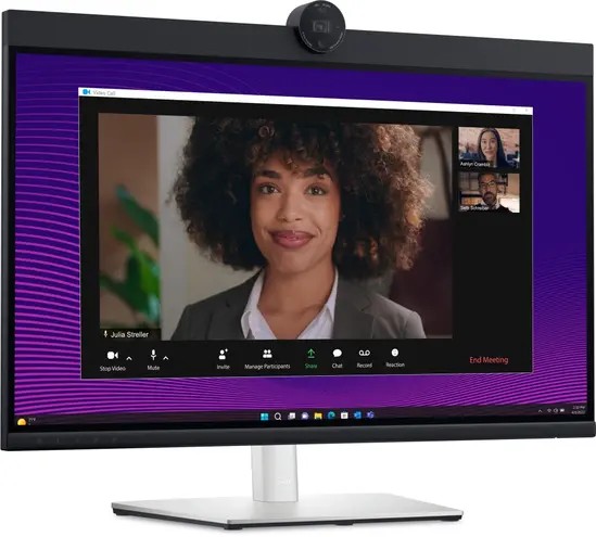 Монитор Dell P2724DEB, 27.0" Video Conferencing AG, IPS, 5ms, 1000:1, 350 cd/m2, QHD (2560x1440), 99% sRGB, Webcam, 2x5W speakers, Microphone, USB-C up to 90W PD, USB 3.2, HDMI, DP, RJ45, Height, Swivel, Tilt, Pivot, Black