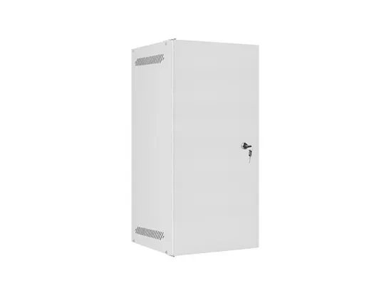 Комуникационен шкаф Lanberg rack cabinet 10' wall-mount 12U280x310 for self-assembly with metal door grey (flat pack)