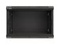 Комуникационен шкаф Lanberg rack cabinet 19' wall-mount 6U/540x350 (flat pack) with glass door black