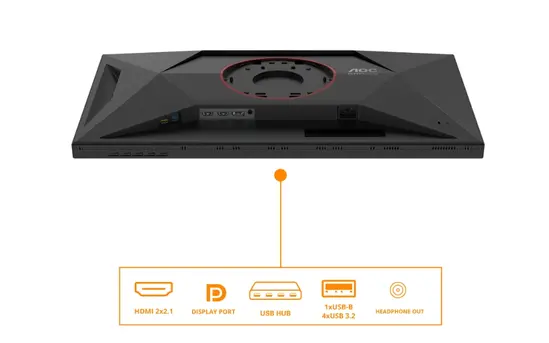 Монитор AOC U27G4XM, 27" Fast IPS MiniLED, 3840x2160@160Hz, 1ms GtG, 1200cd/m2, 1000:1, 80M:1 DCR, Adaptive Sync, FlickerFree, Low Blue Mode, Tilt, Height Adjust, Pivot, Swivel, HDMI, DP, USB hub