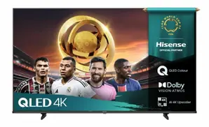 Телевизор Hisense 55' E7Q, 4K Ultra HD 3840x2160, QLED, Quantum Dot, HDR 10+, HLG, Dolby Vision, DTS Virtual X, Smart TV, WiFi, Light Sensor, BT, Anyview Cast, 3xHDMI, 2xUSB, LAN, CI+, DVB-T2/C/S2, Black