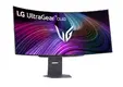 Монитор LG 45GX90SA-B, 44.5", OLED UltraGear 21:9 Curved Smart, 0.03 ms, WQHD (3440x1440), 240Hz, HDR 400, 1500000:1, 250 cd/m2, DCI-P3 98.5%, VRR, Free-sync, G-Sync, USB-C, PD 65W, HDMI, DP, PBP, Speakers 7W x2, Bluetooth, LG Switch, Height, Swivel, Tilt