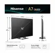 Телевизор Hisense 75" A7Q, 4K Ultra HD 3840x2160, QLED, HDR 10+, HLG, Dolby Vision, Dolby Atmos, Smart TV, Light Sensor, WiFi Direct, BT, Anyview Cast, 3xHDMI, 2xUSB, LAN, CI+, DVB-T2/C/S2, Black