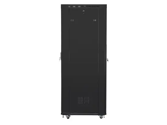 Комуникационен шкаф Lanberg rack cabinet 19' free-standing 42U600x1000 (flat pack) with mesh door lcd black v2