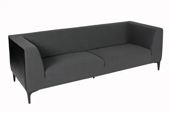 Триместен диван КАРДАМ ROTA 03 - сниман отгоре, сив