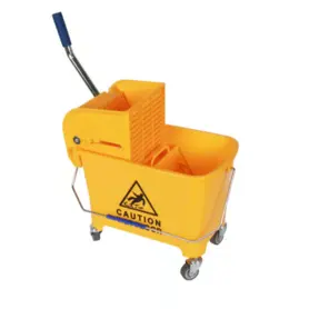 Количка мини с преса жълта