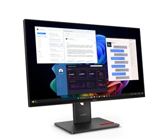 Монитор Lenovo ThinkVision T27ud-40 27" IPS WLED, 3840x2160, 16:9, 48Hz - 60Hz, 4ms, 350 cd/m2, 1500:1, USB hub, HDMI, USB-C, RJ45, Tilt, Swivel, Pivot, Height Adjust Stand