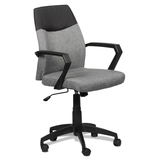 Офис стол ИСКЪР - сив с черно, два цвята