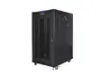 Комуникационен шкаф Lanberg rack cabinet 19' free-standing 22U800x1000 (flat pack) with mesh door lcd black v2