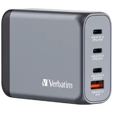 Зарядно устройство Verbatim GNC-100 GaN Charger 4 Port 100W USB AC (EUUKUS)