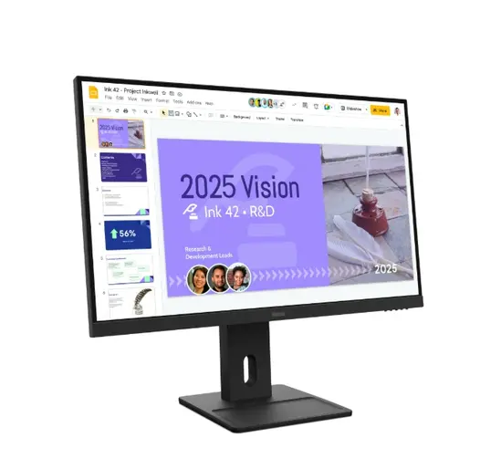 Монитор Lenovo ThinkVision E27Q-40 27" IPS, WLED, 2560x1440, 16:9, 100Hz, 4ms, 350 cd/m2, 1500:1, Speakers 2Wx2, HDMI, DP, Tilt, Swivel, Pivot, Height Adjust Stand