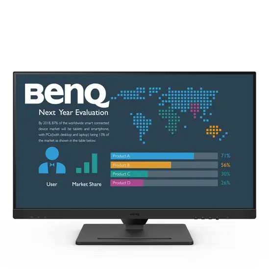 Монитор BenQ BL2790QT 27" IPS, 5ms, QHD 2560x1440, 75Hz, 99% sRGB, Eye Reminder, Flicker-free, LBL, B.I. Gen2, ePaper, 1000:1, 20M:1 DCR, 8 bit, 350cdm2,HDMI,DP, USB-C 60W, Daisy Chain, 3xUSB 3.2, 2Wx2, HAdj. Stand 110mm, Headph. jack, Line In,Tilt, VESA