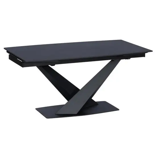 Трапезна маса ЛЕНА разтегателна- черна керамика