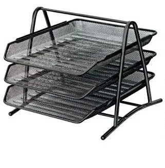 Хоризонтална поставка тройка мрежа черна