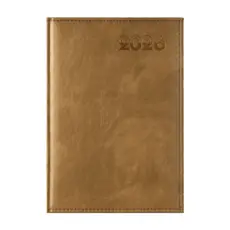 Календар - бележник ДИПЛОМАТ А4- златист цвят корица