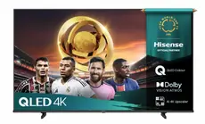 Телевизор Hisense 75' E7Q, 4K Ultra HD 3840x2160, QLED, Quantum Dot, HDR 10+, HLG, Dolby Vision, DTS Virtual X, Smart TV, Light Sensor, WiFi Direct, BT, Anyview Cast, 3xHDMI, 2xUSB, LAN, CI+, DVB-T2CS2, Black