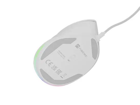 Мишка Natec Vertical Mouse Crake 2 Pro 12800DPI Optical White