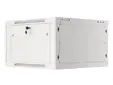 Комуникационен шкаф Lanberg rack cabinet 19' wall-mount 6U600x600 for self-assembly with metal door grey (flat pack)