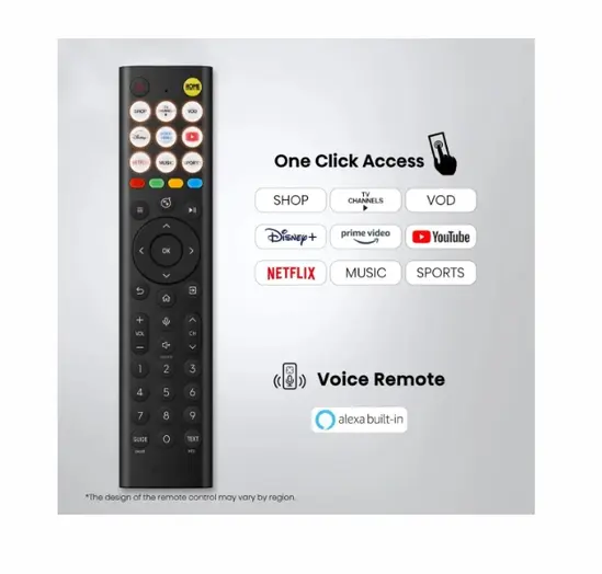 Телевизор Hisense 85" E7S, 4K Ultra HD 3840x2160, Quantum Dot, 60Hz, Light Sensor,IPS, HDR 10+, HLG, Dolby Vision IQ, Dolby Atmos, Smart TV, WiFi 5GHz, WiFi Direct, BT, Anyview Cast, 3xHDMI, 2xUSB, LAN, CI+, DVB-T2/C/S2, Black