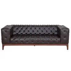 Диван триместен  БАЛША STR 03 кожен, кафяв