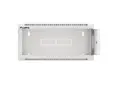 Комуникационен шкаф Lanberg rack cabinet 19' wall-mounted 4U 600 fast assembly (flat pack) grey