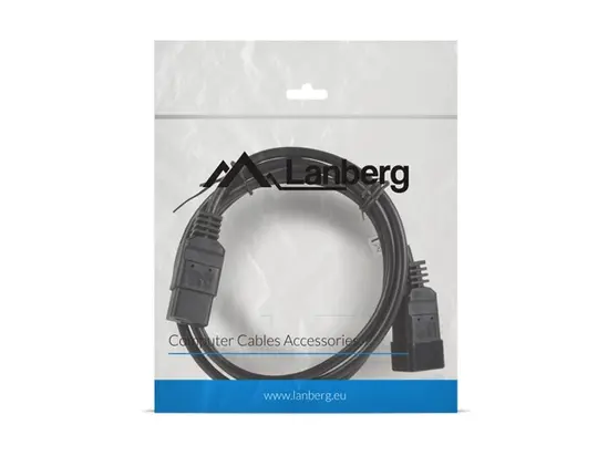 Кабел Lanberg EXTESION CABLE IEC 320 C19  C20 1.8m VDE, black