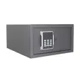 Затворен метален сейф UNS NPT L - сив с ел. заключване