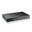 Комутатор ZyXEL GS1915-24E, 24-port GbE Smart hybrid mode Switch, standalone or NebulaFlex Cloud, rackmount, fanless