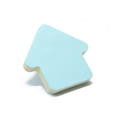 Самозалепващи листчета 76х76мм стрелка неон