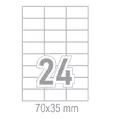 Самозалепващи етикети 70x35 24 бр.